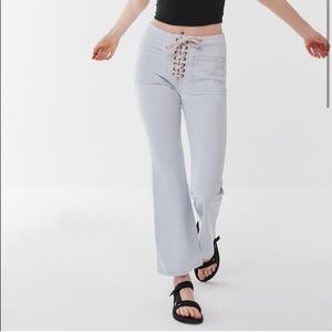 Urban Outfitters Lace-up light wash jean